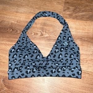 Ryderwear halter top grey sports bra size XS.